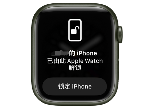 南开乡苹果手机维修分享用 AppleWatch 解锁配备面容 ID 的 iPhone方法 