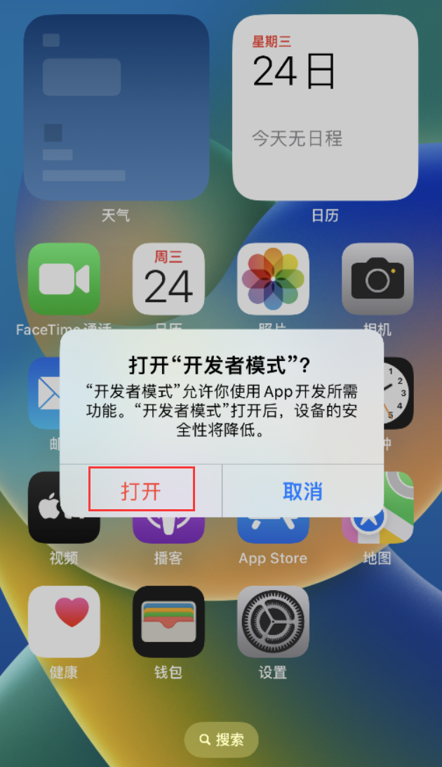南开乡苹果手机维修分享如何打开开发者模式 