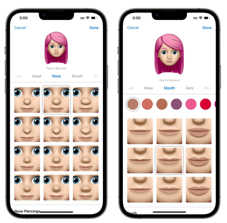 南开乡苹果手机维修分享​iOS 16中的拟我表情有了哪些变化和升级 